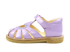 Angulus lilac confetti sandal med hjerte, glitter og lak